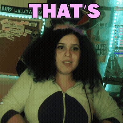 Woman In Cat Costume Saying That's In Pink GIF