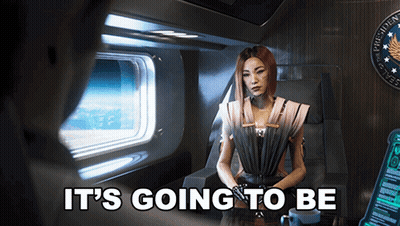 Woman In Chair Saying It's Going To Be GIF