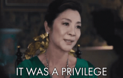 Woman In Chair Saying It Was A Privilege GIF