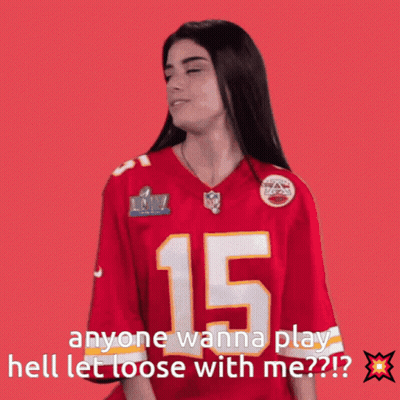 Woman In Chiefs Jersey Number 15 GIF