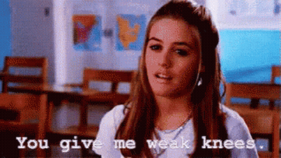 Woman In Classroom Says You Give Me Weak Knees GIF