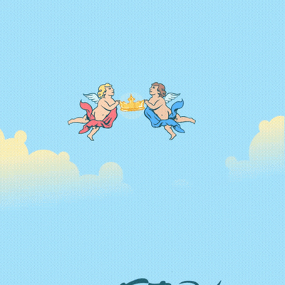 Woman In Clouds Born To The Ascension GIF