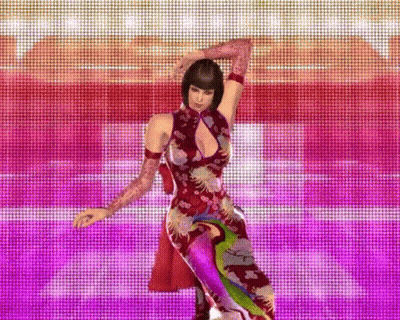 Woman In Colorful Dress Dancing GIF