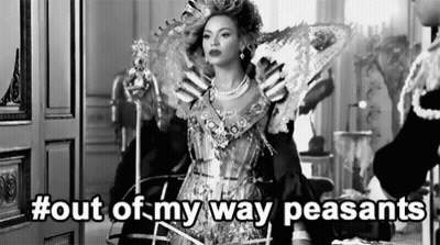 Woman In Costume Out Of My Way Peasants GIF
