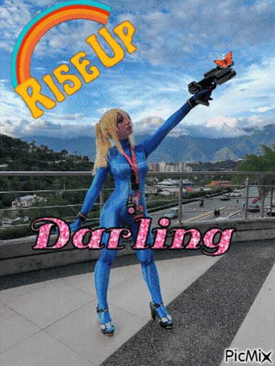 Woman In Costume Saying Rise Up Darling GIF