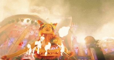 Woman In Costume With Asha Sign GIF
