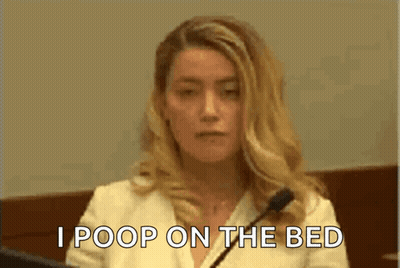 Woman In Courtroom Saying I Poop On The Bed GIF