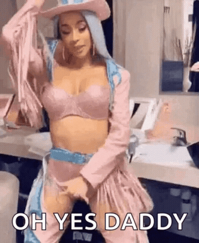 Woman In Cowboy Costume Dancing Says Oh Yes Daddy GIF