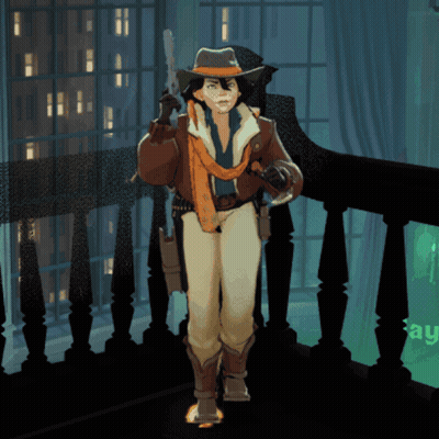 Woman In Cowboy Hat Holding Gun GIF