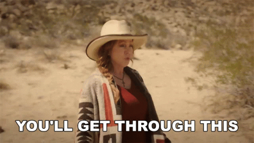 Woman in Cowboy Hat Says You'll Get Through This in Desert