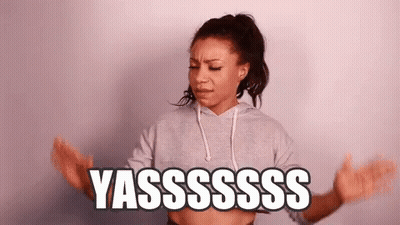 Woman In Crop Top Saying Yasssss GIF