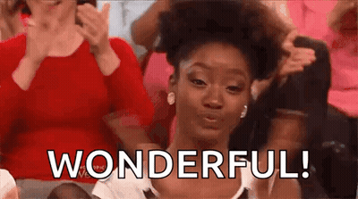 Woman In Crowd Making Face Saying Wonderful GIF
