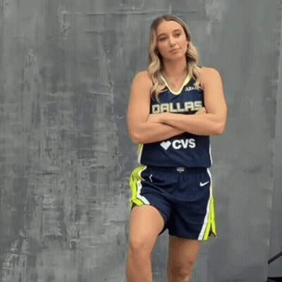 Woman In Dallas Jersey And Shorts GIF