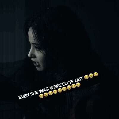 Woman In Dark Room Even She Was Weirded TF Out GIF