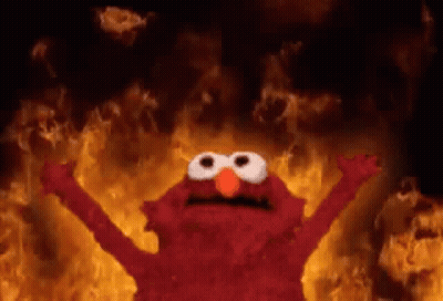 Woman In Dark Room Feels Like Oven GIF