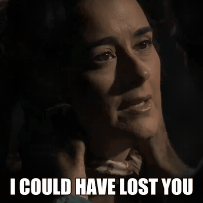 Woman In Dark Room Saying I Could Have Lost You GIF