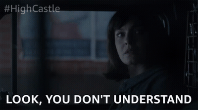 Woman In Dark Room Saying Look You Don't Understand GIF
