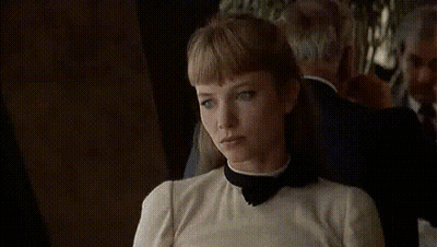 Woman In Dark Room Saying No GIF