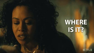Woman In Dark Room Saying Where Is It GIF