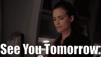 Woman In Dark Room See You Tomorrow GIF