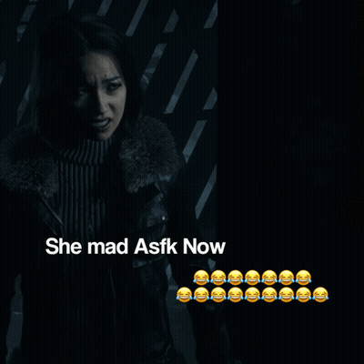 Woman In Dark Room She Mad Asfk Now GIF