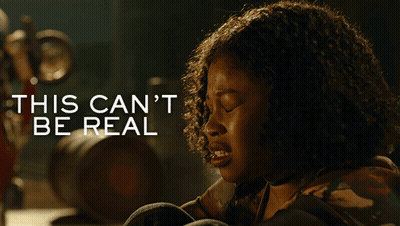 Woman In Dark Room This Cant Be Real GIF