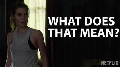 Woman In Dark Room What Does That Mean GIF