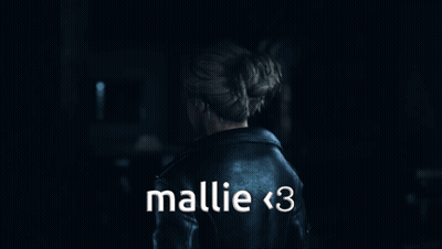 Woman In Dark Room With Mallie < 3 GIF