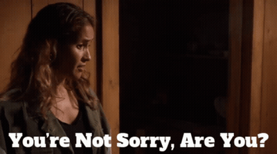 Woman In Dark Room You're Not Sorry Are You GIF