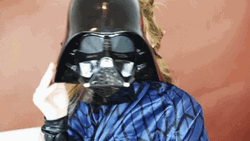Woman In Darth Vader Mask