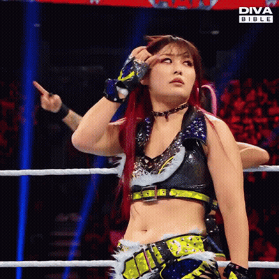Woman In Diva Bible Wrestling Outfit Ring GIF