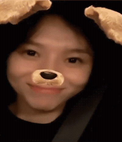 Woman In Dog Mask Smiling GIF