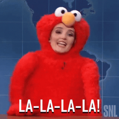 Woman In Elmo Costume Singing La La La La GIF