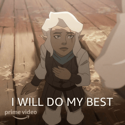 Woman In Feathered Hat And Pink Jacket Says I Promise GIF