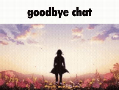 Woman In Field Of Flowers Saying Goodbye Chat GIF