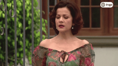 Woman In Floral Off Shoulder Top GIF