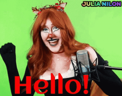 Woman In Fox Costume Saying Hello GIF