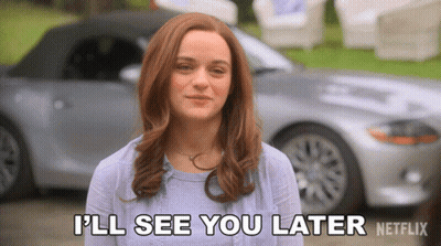 Woman In Front Of Car Saying See You Later GIF