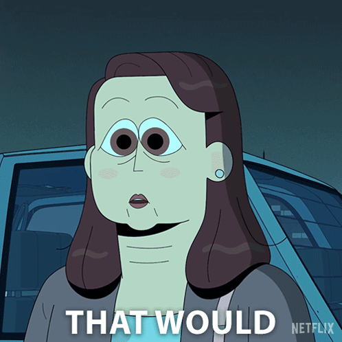 Woman In Front Of Car With That Would Netflix GIF
