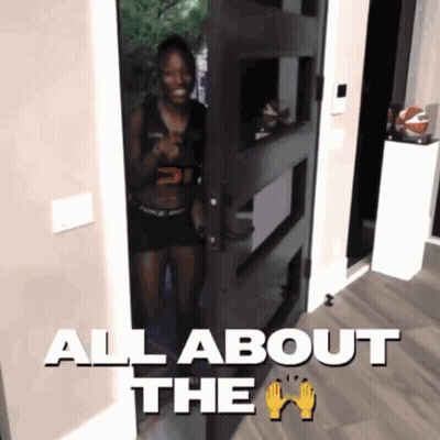 Woman In Front Of Door Saying All About The W GIF