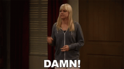 Woman In Front Of Door Saying Damn GIF
