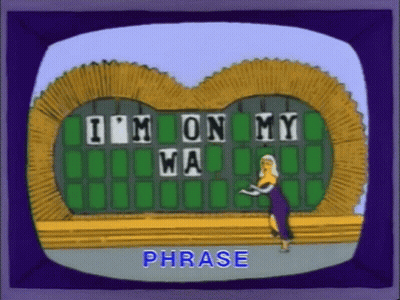 Woman In Front Of Phrase Board GIF