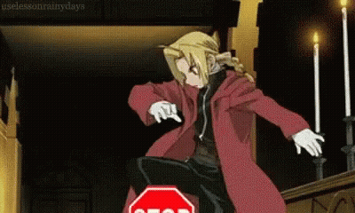 Woman In Front Of Stop Sign And Jangan Sign GIF