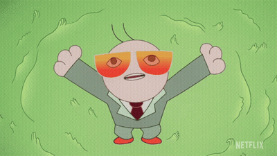 Woman In Front Of TV With Speech Bubble Saying The Comment GIF
