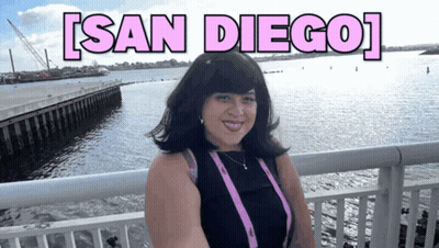 Woman In Front Of Water San Diego GIF