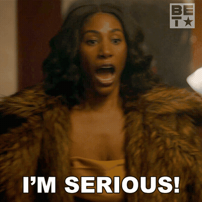 Woman In Fur Coat Saying I'm Serious GIF