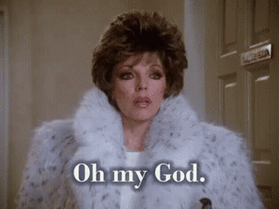 Woman In Fur Coat Saying Oh My God GIF