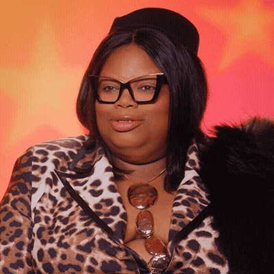 Woman In Glasses And Leopard Print Jacket GIF