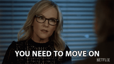 Woman In Glasses Says You Need To Move On GIF