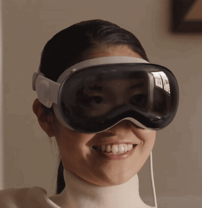 Woman In Goggles Smiling At Camera GIF